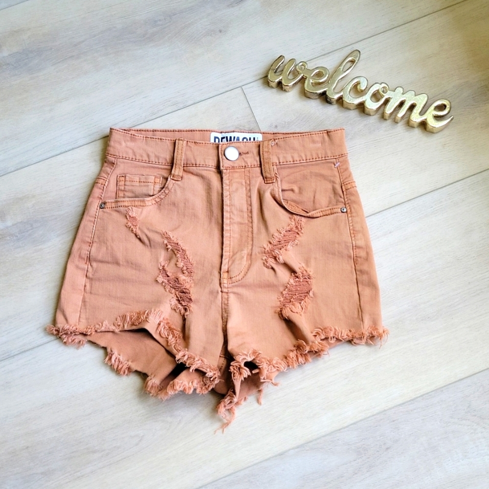 REWASH High‎ Rise Cheeky Pink Shorts Size 0